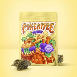 Fleur CBD sans THC Pineapple Express avec un arôme tropical et une qualité suisse