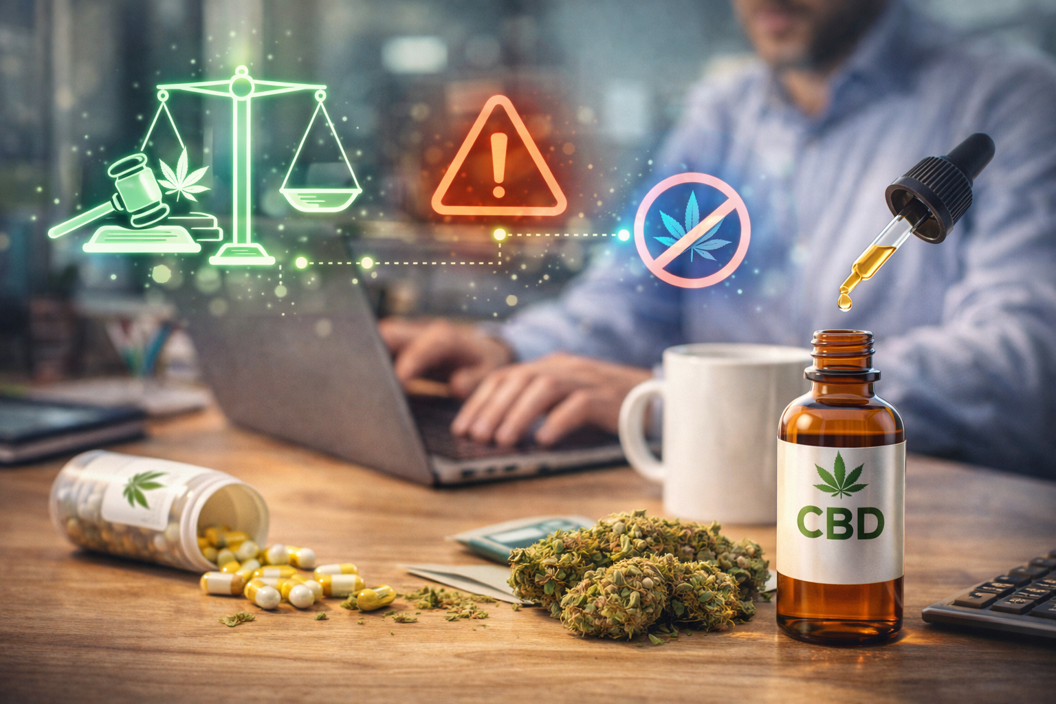 CBD sans THC et travail