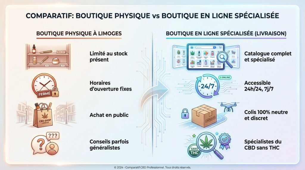 CBD Shop Limoges : livraison rapide, produits 0% THC certifis
