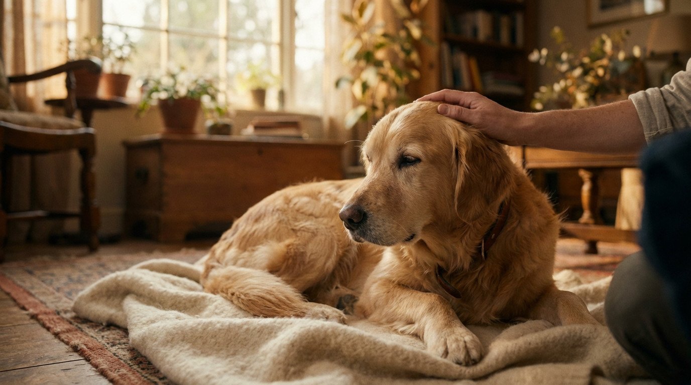 CBD pour chien stressé : chien apaisé à la maison grâce à une solution bien-être naturelle BUDDY BOO