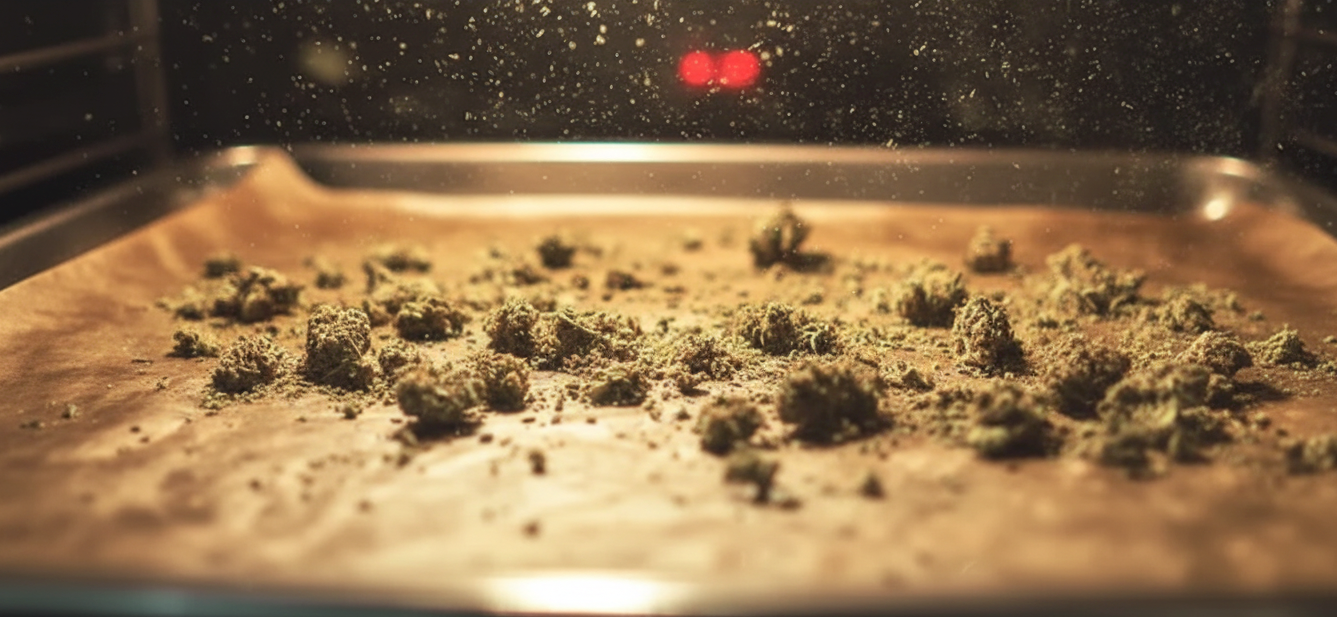 Décarboxylation CBD : fleurs de chanvre chauffées au four pour activer le cannabidiol – BUDDY BOO