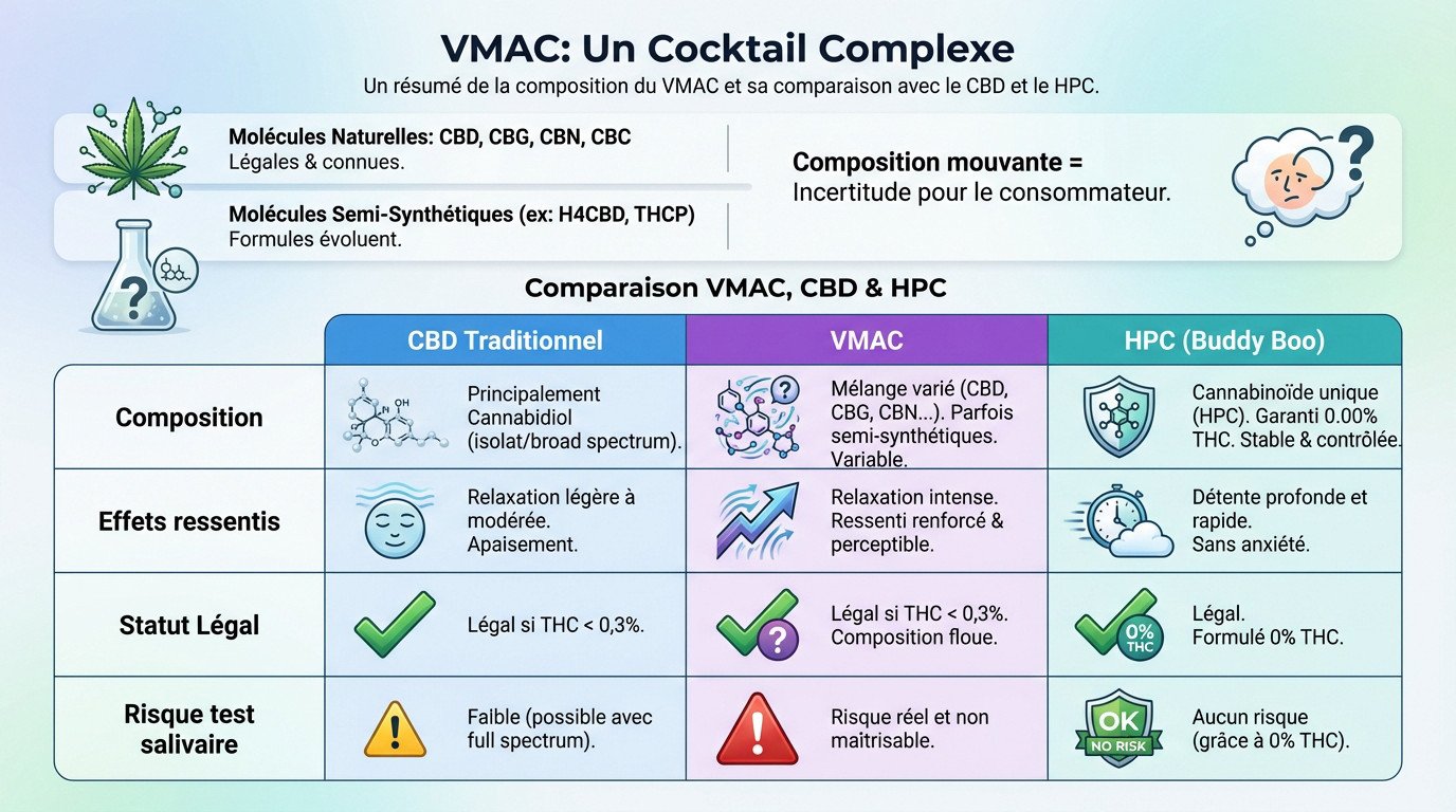 VMAC CBD : dfinition, effets puissants et risques au test salivaire