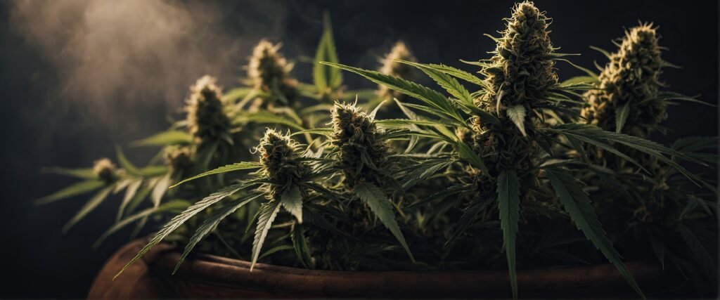Fleurs de cannabis illustrant le delta 8 THC et ses spécificités selon BUDDY BOO