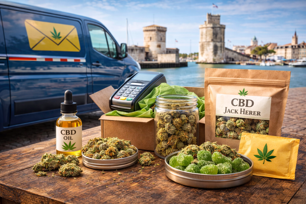 Produits CBD à La Rochelle avec fleurs, huile et livraison sécurisée en Charente-Maritime