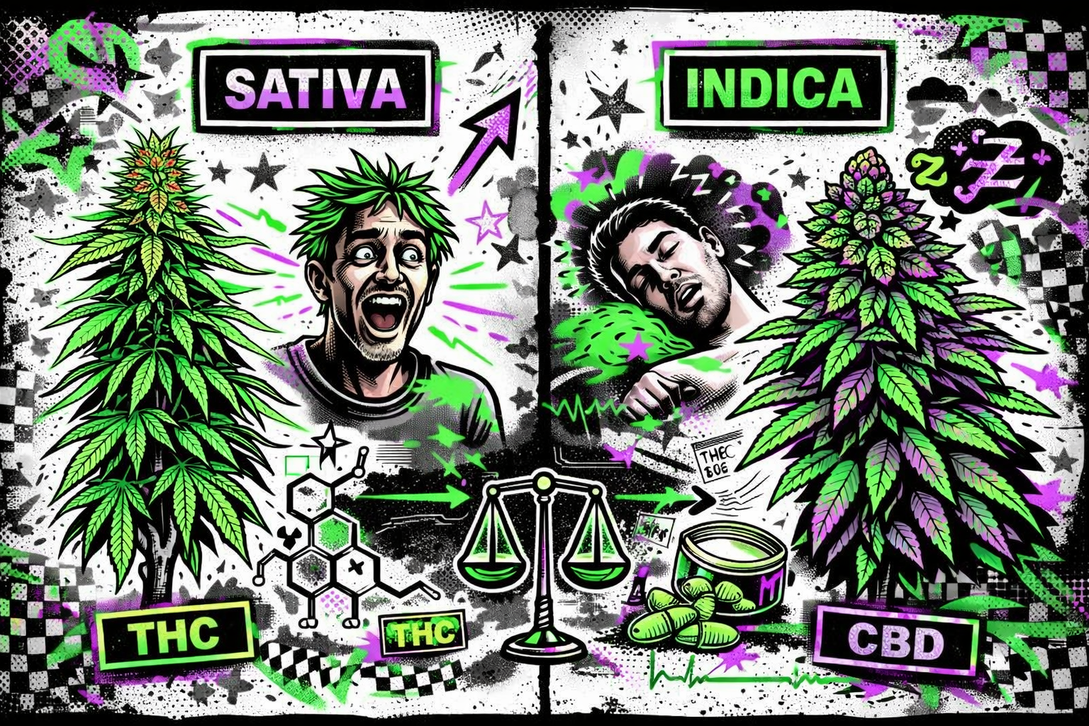 diferencias sativa indica