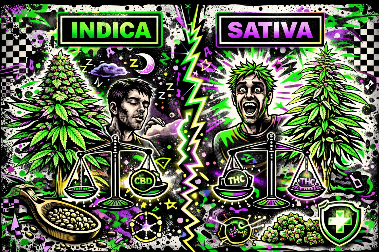indica sativa unterschied