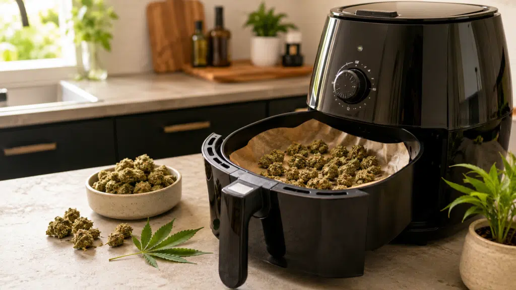 Cannabis decarboxylieren in der Heißluftfritteuse – Cannabisblüten im Airfryer